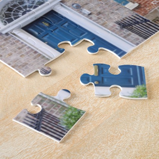 Blauwe Deuren van Dublin Legpuzzel (Zijkant)