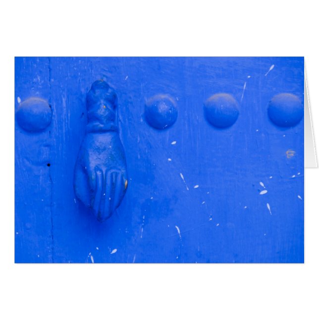 Blauwe deurknop (Voorkant Horizontaal)