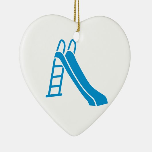 Blauwe dia keramisch ornament (Rechts)