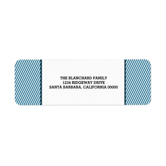 Blauwe diagnostische feestdag etiket (Voorkant)