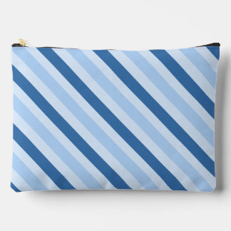 Blauwe diagonale gestreepte etui