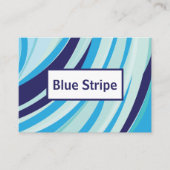 Blauwe diagonale streep visitekaartje (Voorkant)