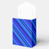 Blauwe diagonale strepen bedankdoosjes (Geopend)