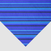 Blauwe diagonale strepen tissuepapier (Detail)
