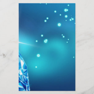 blauwe diamant briefpapier