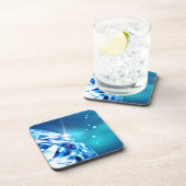 blauwe diamant drankjes onderzetter (Rechterzijde)