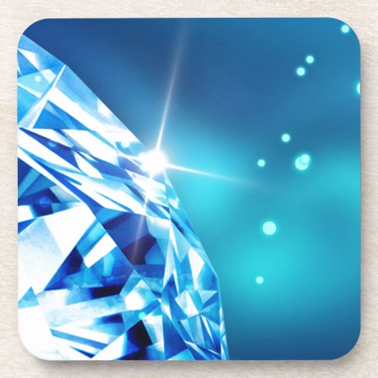 blauwe diamant drankjes onderzetter (Voorkant)