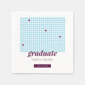 Blauwe Diamant Patroon Moderne Font Graduation Par Servet (Voorkant)