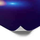 Blauwe diamant poster (Hoek)