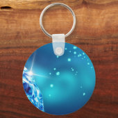 blauwe diamant sleutelhanger (Voorkant)