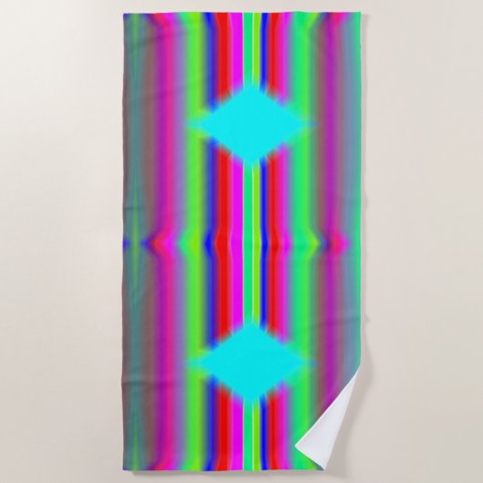 Blauwe diamant strandlaken (Voorkant)