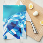 blauwe diamant theedoek (Quarter Fold)