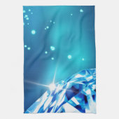 blauwe diamant theedoek (Verticaal)