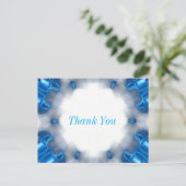 Blauwe diamanten briefkaart (Staand voorkant)