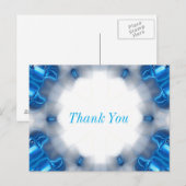 Blauwe diamanten briefkaart (Voorkant / Achterkant)