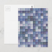 Blauwe diamanten briefkaart (Voorkant / Achterkant)