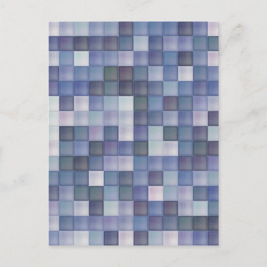 Blauwe diamanten briefkaart (Voorkant)