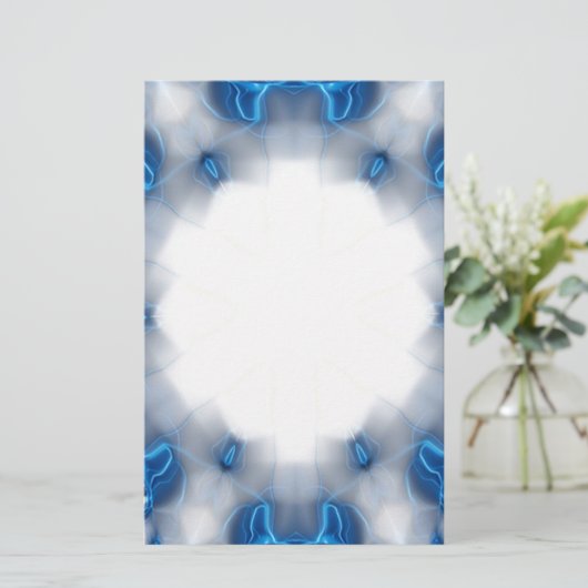 Blauwe diamanten briefpapier (Staand voorkant)