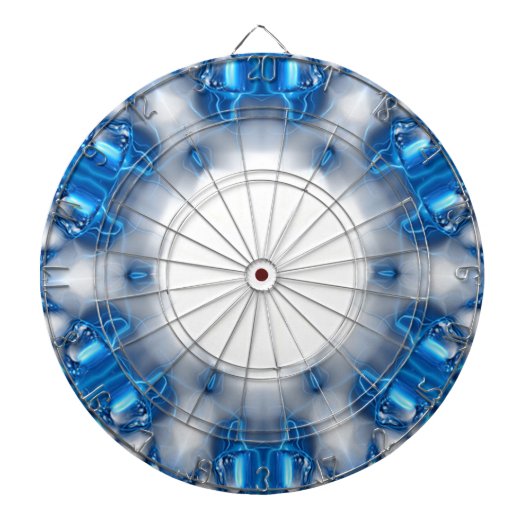 Blauwe diamanten dartbord (Voorkant)