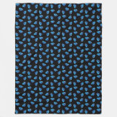 Blauwe diamanten fleece deken (Voorkant)