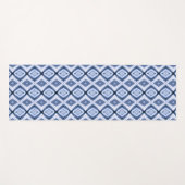 Blauwe Diamanten Harmonie Patroon Yogamat (Voorkant (horizontaal))