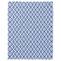 Blauwe Diamanten Harmony Patroon Warm Knus