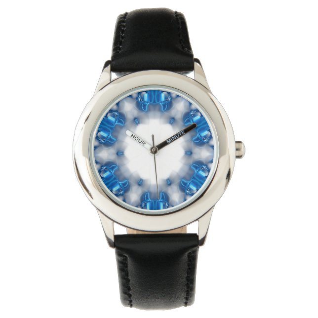 Blauwe diamanten horloge (Voorkant)
