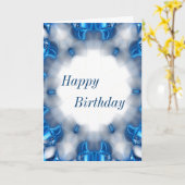 Blauwe diamanten kaart (Gele Bloem)