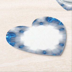 Blauwe diamanten kartonnen onderzetters