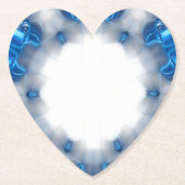 Blauwe diamanten kartonnen onderzetters (Voorkant)