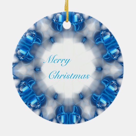 Blauwe diamanten keramisch ornament (Achterkant)