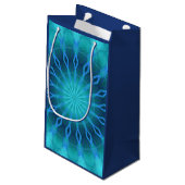 Blauwe diamanten klein cadeauzakje (Achterkant Gekanteld)