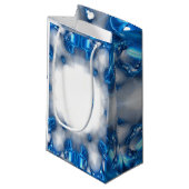 Blauwe diamanten klein cadeauzakje (Voorkant Gekanteld)