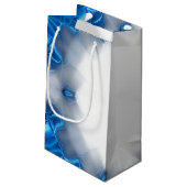 Blauwe diamanten klein cadeauzakje (Achterkant Gekanteld)