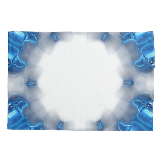 Blauwe diamanten kussensloop (Achterkant-Links)