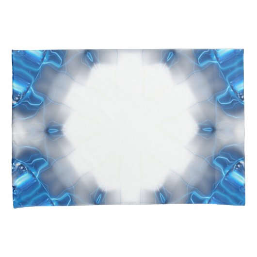 Blauwe diamanten kussensloop (Voorkant-Rechts)