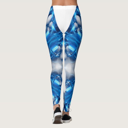 Blauwe diamanten leggings (Achterkant)