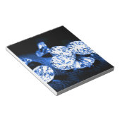 Blauwe diamanten notitieblok (Schuin)