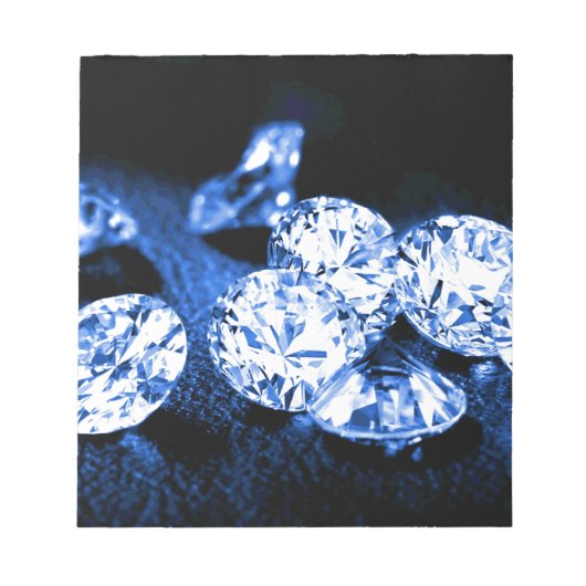 Blauwe diamanten notitieblok (Voorkant)