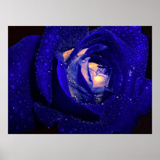 blauwe diamanten poster (Voorkant)