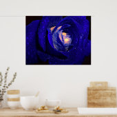 blauwe diamanten poster (Keuken)