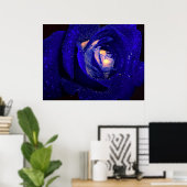 blauwe diamanten poster (Thuiskantoor)