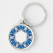 Blauwe diamanten sleutelhanger (Voorkant)