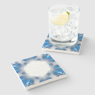 Blauwe diamanten stenen onderzetter
