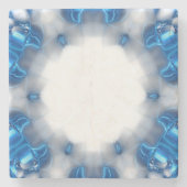 Blauwe diamanten stenen onderzetter (Voorkant)