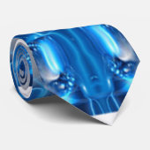 Blauwe diamanten stropdas (Opgerold)