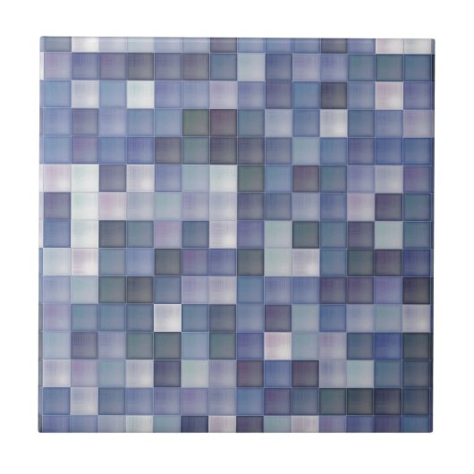 Blauwe diamanten tegeltje (Voorkant)