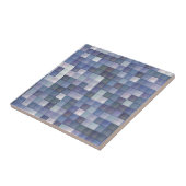 Blauwe diamanten tegeltje (Zijkant)