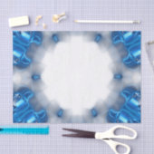 Blauwe diamanten tissuepapier (Craft)