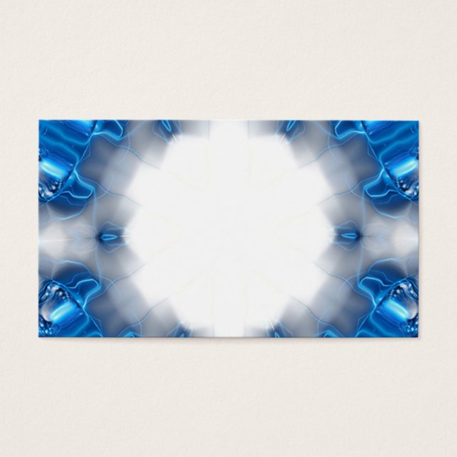 Blauwe diamanten visitekaartjes (Voorkant)